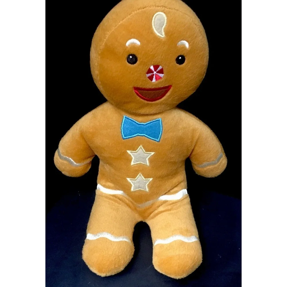 Gingerbread Man Plush, Brown, Bow Tie by Starfall